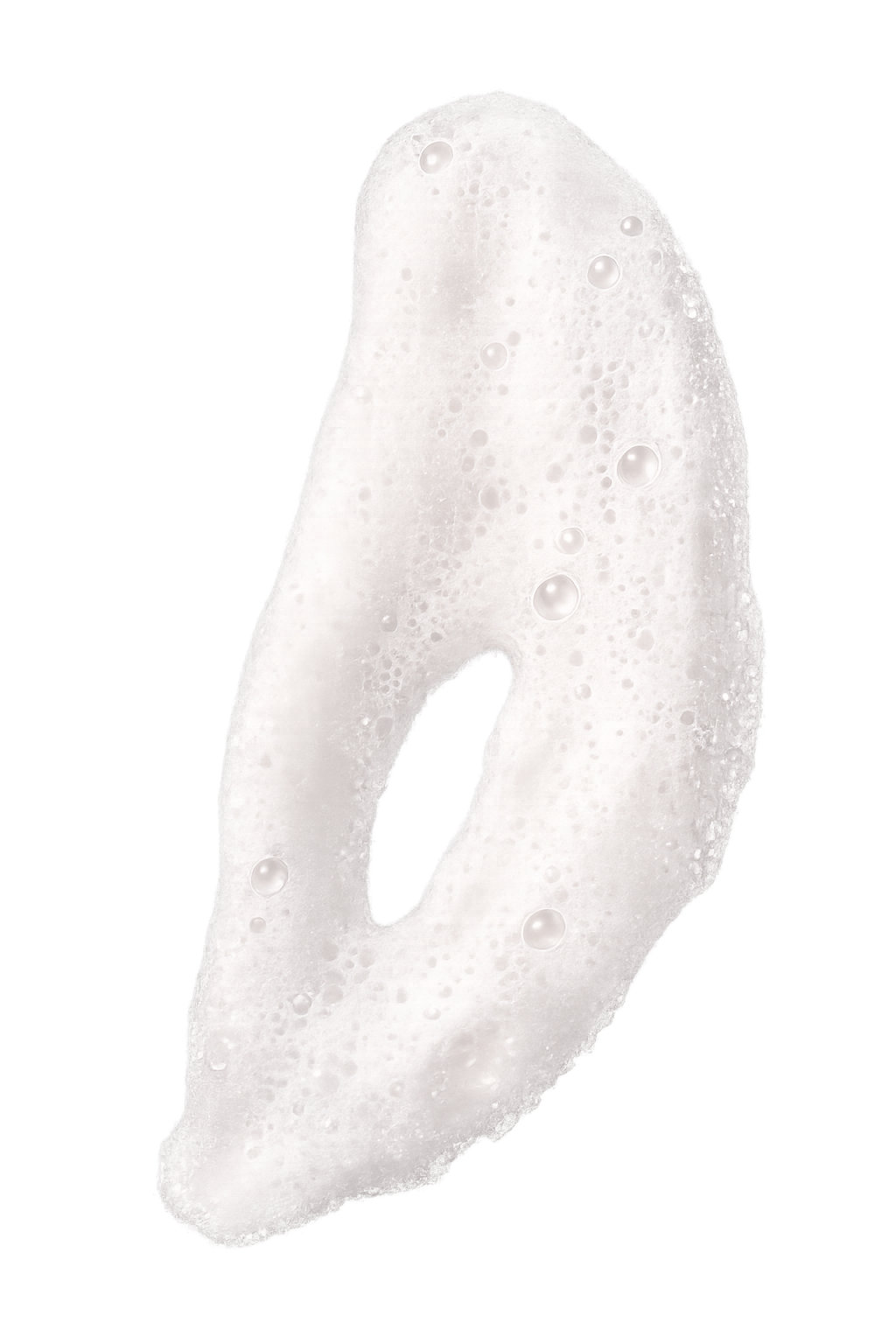 Creamy skincare texture smear on transparent background for Suvera product visual