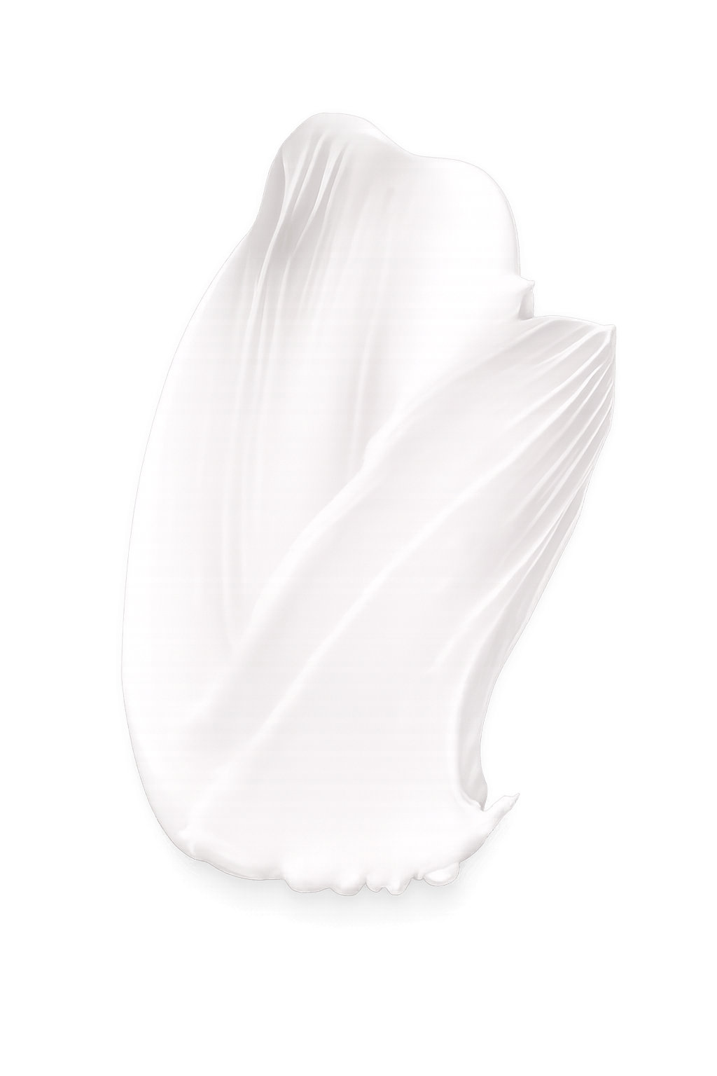 White abstract sculpture on a black background Suvera Skincare, vegan skincare, Bureau Veritas certified