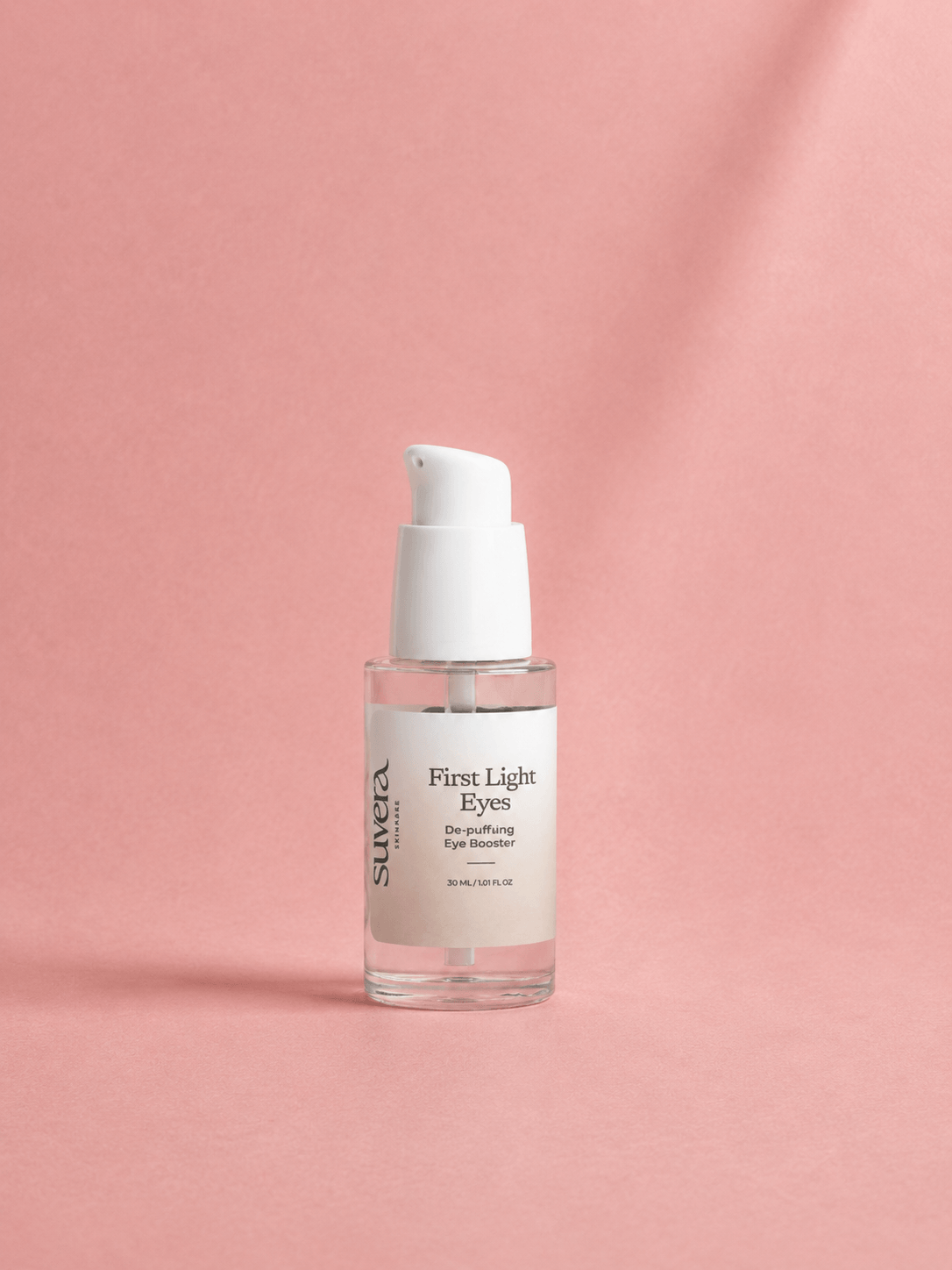 Skinceuticals First Light Eyes serum bottle on a pink background Suvera Skincare, modern skincare