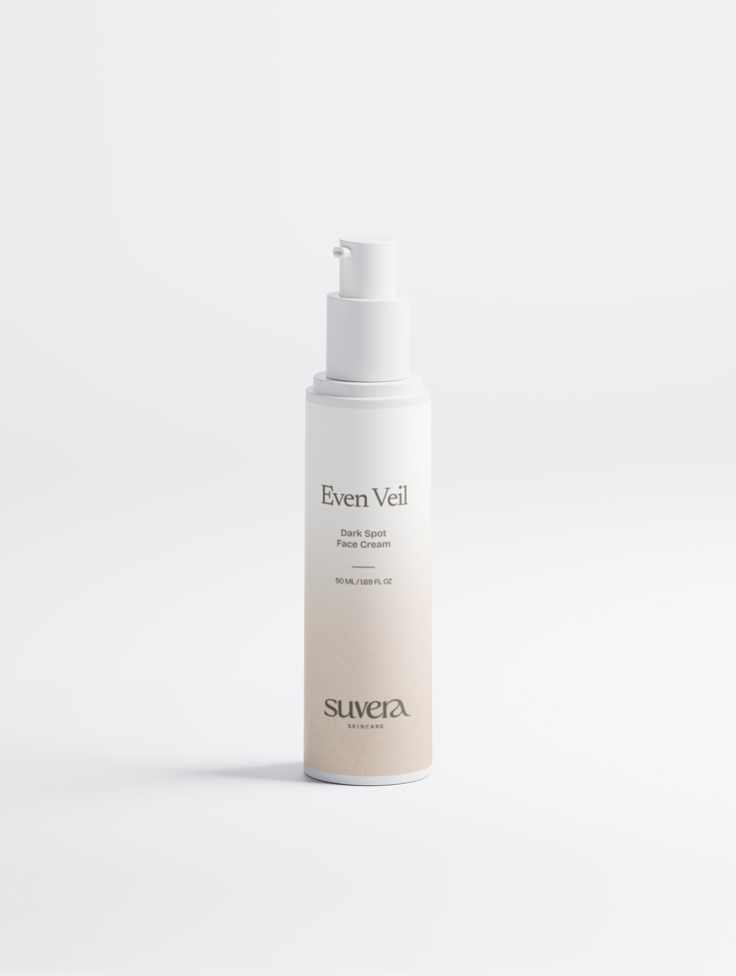 Suvera Renew Veil bottle on a white background Suvera Skincare, peptide skincare, anti-wrinkle care, vegan skincare