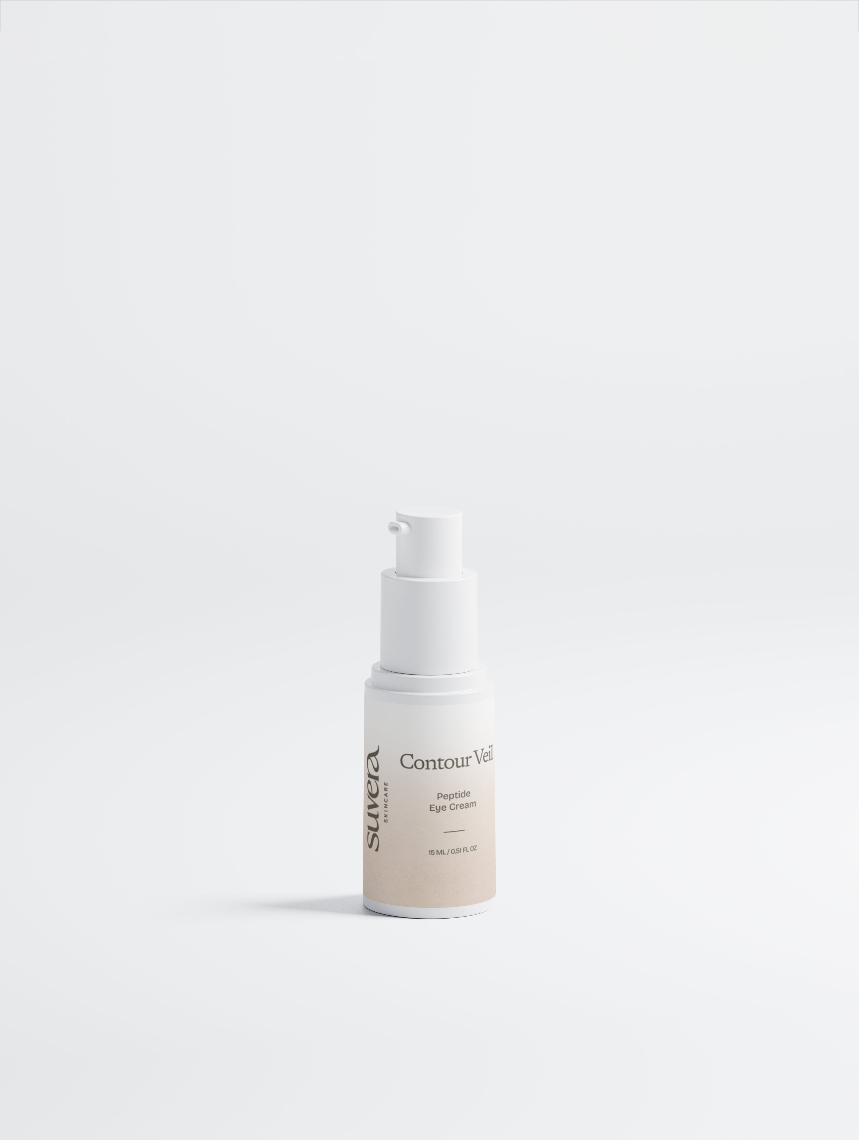Skincare serum bottle labeled 'Ceramide' on a white background Suvera Skincare, modern skincare