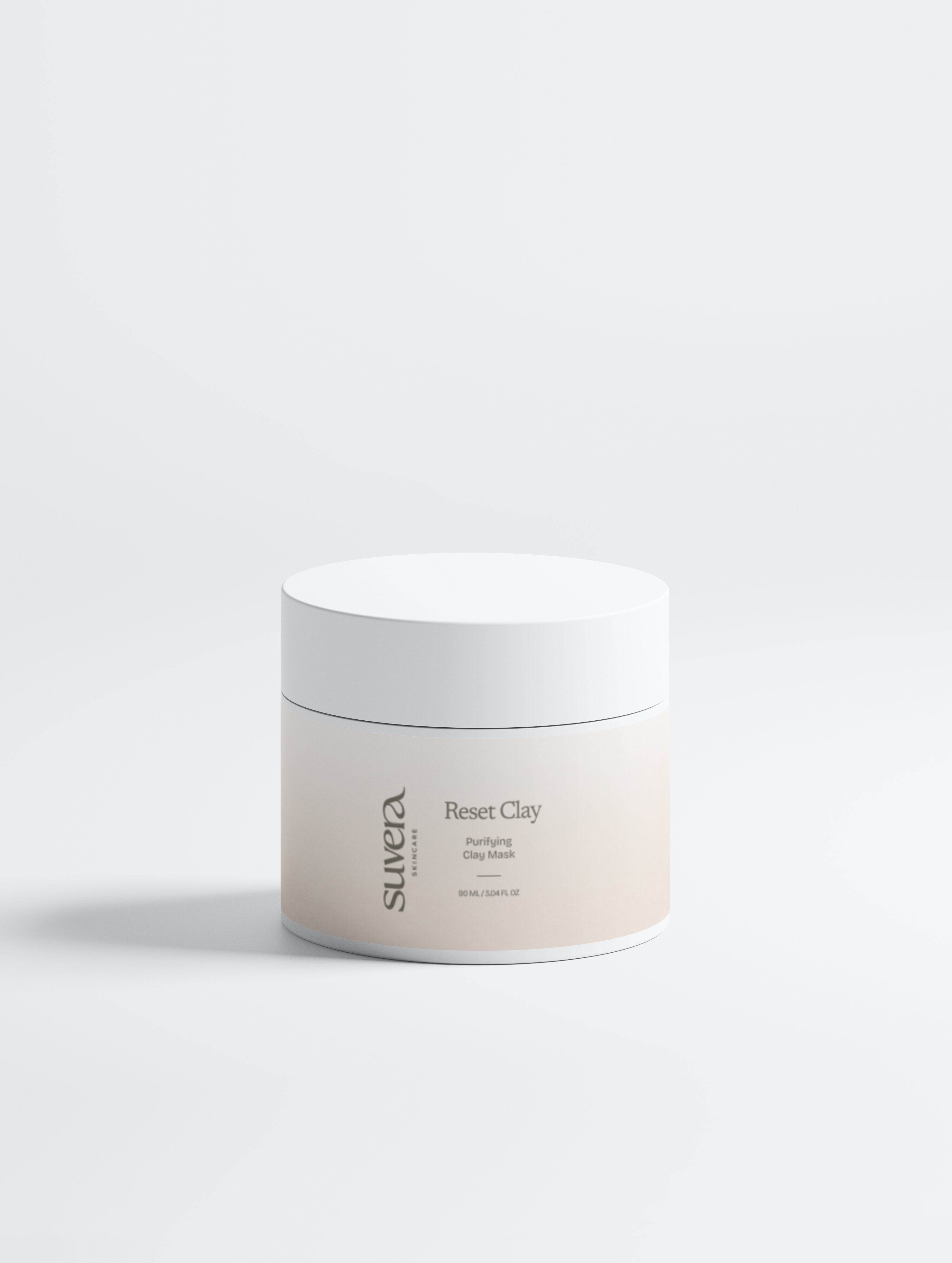 White jar with 'glowrwh' branding on a white background Suvera Skincare, COSMOS certified skincare, vegan skincare